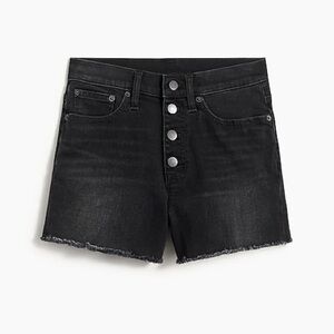 JCrew Classic denim short w/ button fly black wash